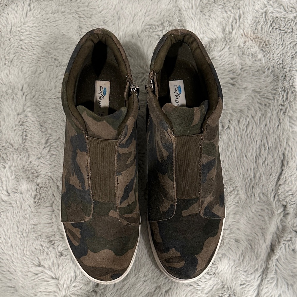 Aqua College Glady Hidden Wedge Sneakers Camo Waterproof | Women’s 8.5 🔥 - Picture 9 of 9